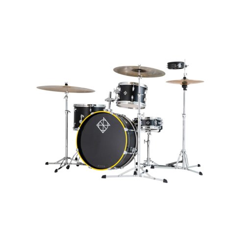 Dixon PODL520BK1 - shell kit - finitura Gloss Black w/Yellow and Black Bass Hoops
