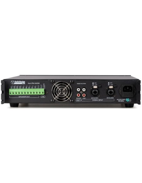 AUDIODESIGN PA 4A150 HDMI AMP.4 ZONE 150W AUDIODESIGN PA 4A150 HDMI AMP.4 ZONE 150W