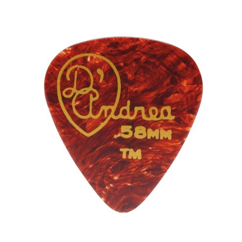 DAndrea Plettri 0,58 Celluloid Shell Refil 72pcs