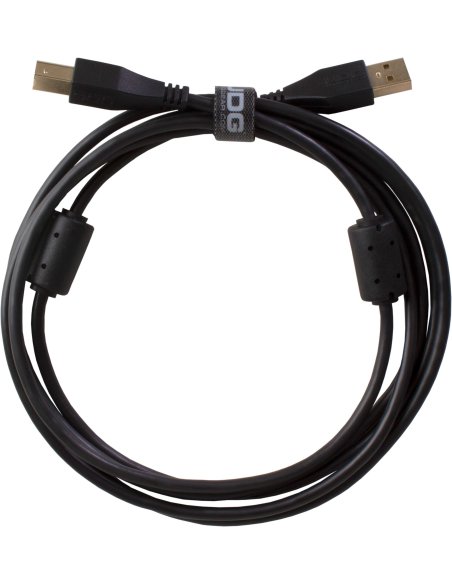 UDG GEAR U95002BL - ULTIMATE AUDIO CABLE USB 2.0 A-B BLACK STRAIGHT 2M