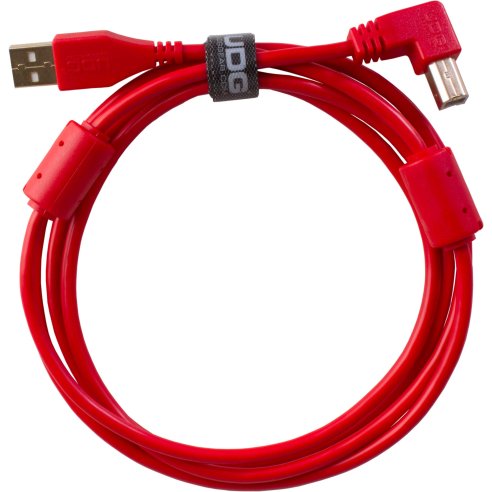 UDG GEAR U95004RD - ULTIMATE AUDIO CABLE USB 2.0 A-B RED ANGLED 1M