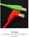 UDG GEAR U95004RD - ULTIMATE AUDIO CABLE USB 2.0 A-B RED ANGLED 1M