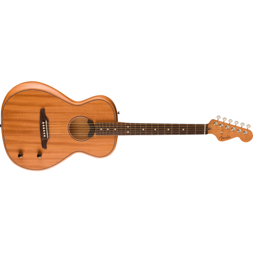 FENDER HIGHWAY PARLOR NATURAL ALL MAHOGANY RW W/BAG