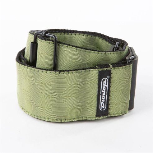 JIM DUNLOP STRAP D67-10 JACQUARD HEXAGON ECHO OLIVE