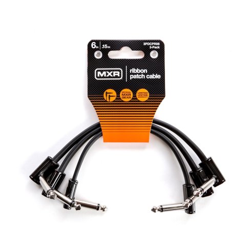 Mxr 3PDCPR06 Cavi Patch Ribbon 15cm confezione da 3