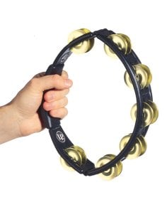 LP 170 HANDHELD BRASS TAMBOURINE BLACK