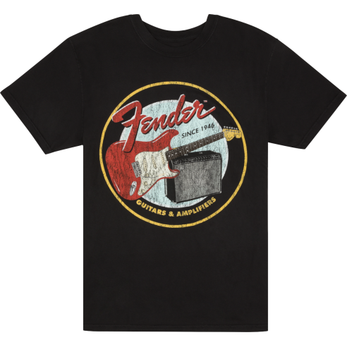 FENDER 1946 GUITAR AND AMP T-SHIRT MEDIUM