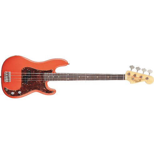 FENDER P BASS PINO PALLADINO RELIC FIESTA RED