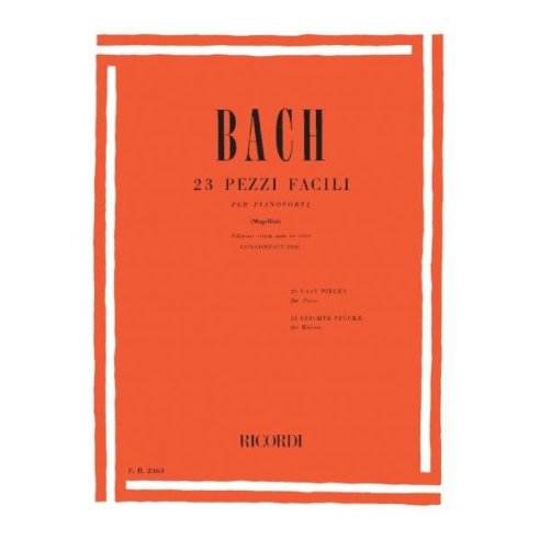 BACH 23 PEZZI FACILI PER PIANOFORTE + CD