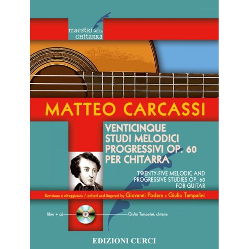 CARCASSI 25 STUDI MELODICI  E PROGRESSIVI OPERA 60 + CD