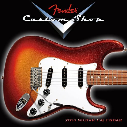 SELLERS FENDER CUSTOM SHOP CALENDARIO 2016 - MINI - A PARETE