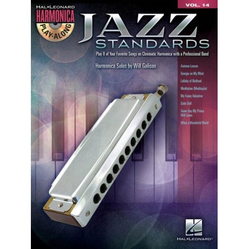 AAVV HARMONICA PLAY ALONG - VOL 14 JAZZ STANDARDS + CD
