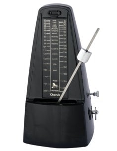 CHERUB WSM305BK METRONOMO PIRAMIDALE NERO CON CAMPANELLO