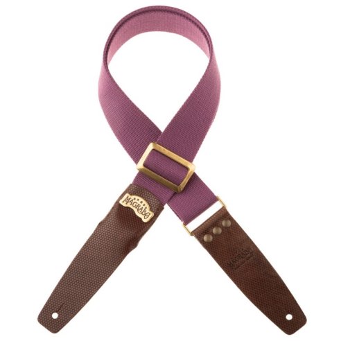 MAGRABO' STRIPE SC COTTON PRUGNA 5 CM TERMINALI TWINKLE MARRONE SCURO, FIBBIA RE