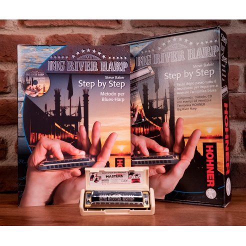 HOHNER BIG RIVER HARP STEP BY STEP PACK
