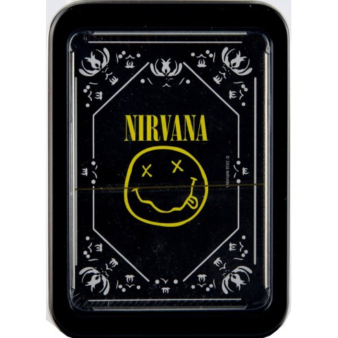AQUARIUS NIRVANA SMILEY LOGO PLAYING CARD CARTE DA GIOCO