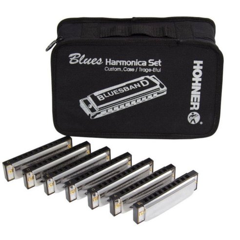 HOHNER BLUESBAND KIT 7 ARMONICHE + BORSA