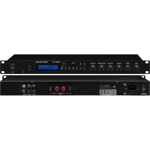 MONACOR SA-130DMP AMPLIFICATORE STEREO 2X70W