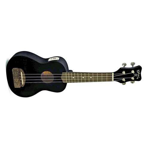 KOHALA KT-STBK TIKI UKES UKULELE SOPRANO BLACK