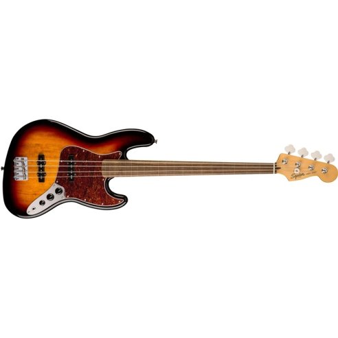 SQUIER CV 60s JAZZ BASS LRL 3TS FRETLESS
