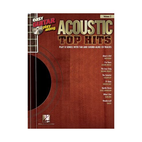 AAVV EASY GUITAR PLAY ALONG VOLUME 2: ACOUSTIC TOP HITS + CD