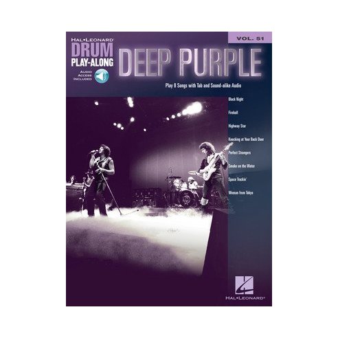 AAVV DRUM PLAY ALONG VOLUME 51: DEEP PURPLE + AUDIO ACCESS