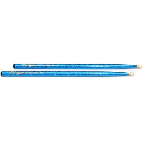 VATER 5B COLOR BLUE SPARKLE BACCHETTE PER BATTERIA NYLON TIP