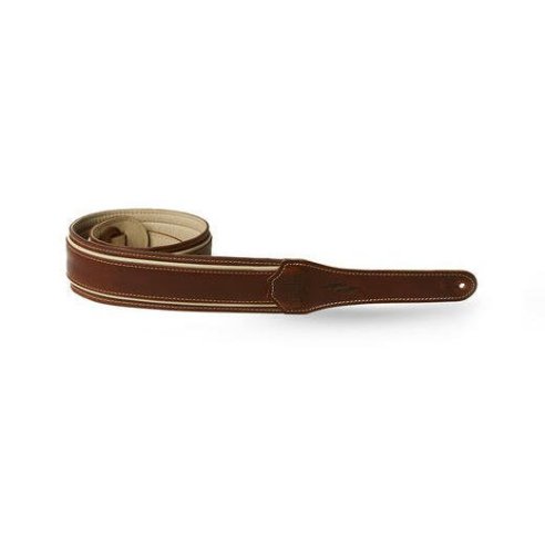 TAYLOR STRAP ELEMENT BROWN/CREAM LEATHER 2.5"