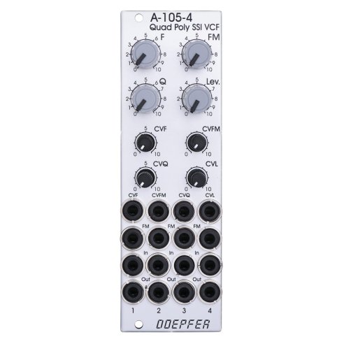 DOEPFER A-105-4 QUAD POLY 24DB SSM LOW PASS FILTER