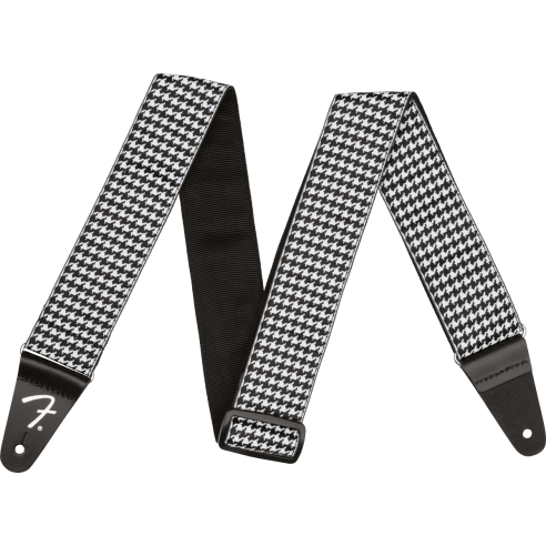 FENDER STRAP HOUNDSTOOTH WHITE
