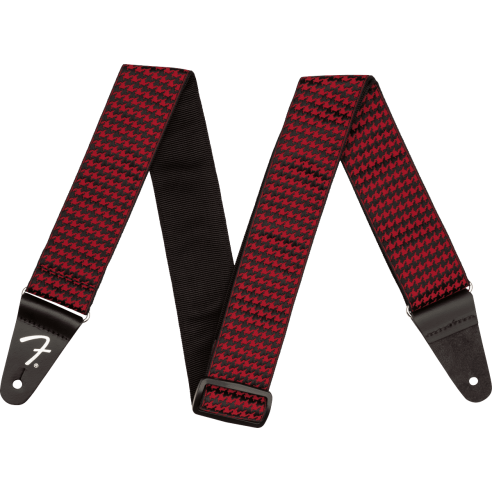 FENDER STRAP HOUNDSTOOTH RED