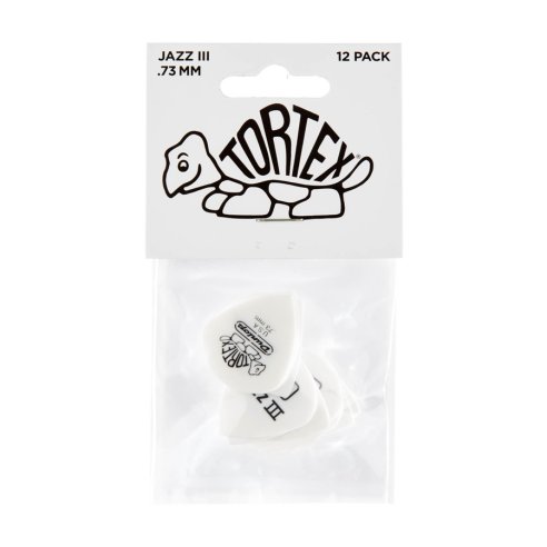 Dunlop 478P.073 TORTEX WHITE JAZZ III, .73MM