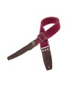 MAGRABO' STRIPE SC COTTON WASHED BORDEAUX 5CM TERMINALI TWINKLE GRIGIO