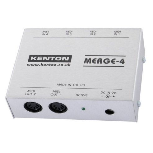 KENTON MERGE 4 - 4 MIDI IN TO 2 OUT