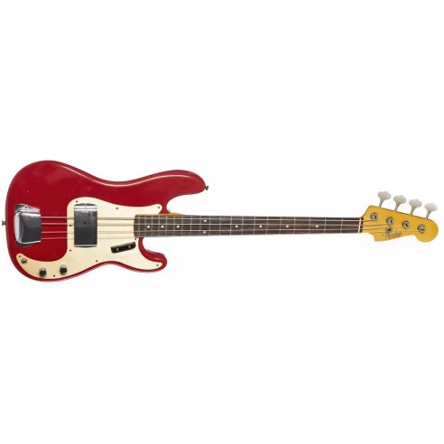 FENDER LTD 59 P BASS JRN AGED DAKOTA RED