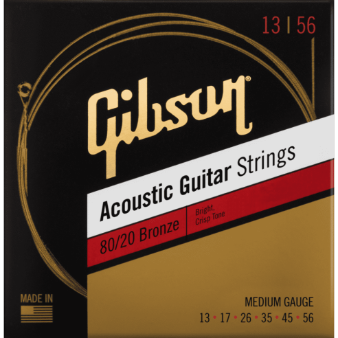 GIBSON SAG-BRW13 80/20 BRONZE ACOUSTIC GUITAR STRINGS