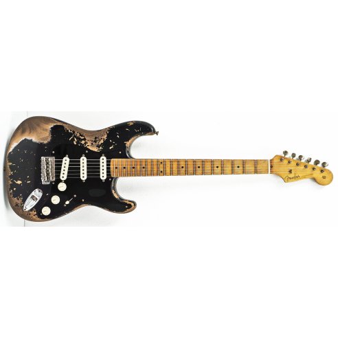 FENDER S20 LIMITED POBLANO STRAT SUPER HEAVY RELIC AGED BLACK