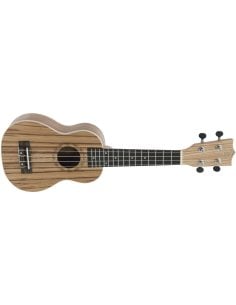 DIMAVERY UK-400 UKULELE SOPRANO ZEBRAWOOD