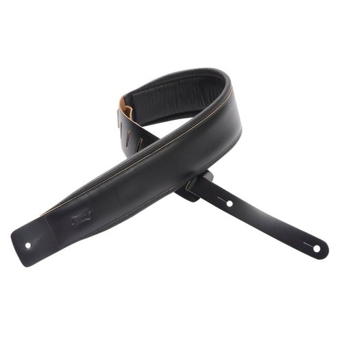 LEVY'S DM1PD-BLK LEATHER STRAP BLACK