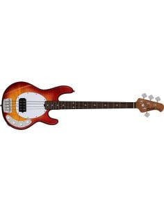 STERLING BY MUSIC MAN RAY34 FLAME HERITAGE CHERRY SUNBURST