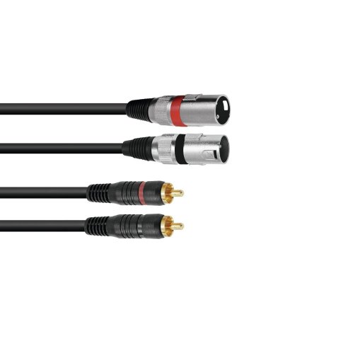 OMNITRONIC XLR/RCA CABLE 1.5 MT