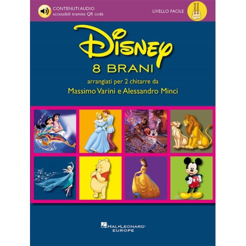 DISNEY 8 BRANI ARRANGIATI PER DUE CHITARRE - VARINI/MINCI