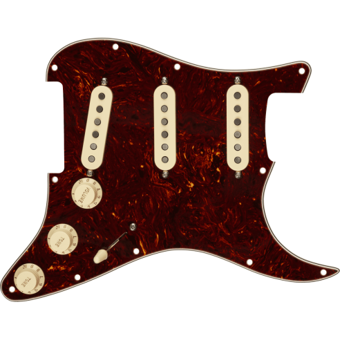 FENDER PREWIRED PICKGUARD FAT 50'S CS STRAT SET TORTOISE