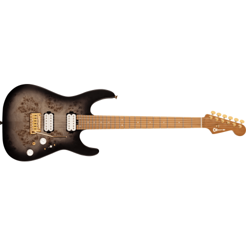 CHARVEL PRO MOD DK24 HH 2PT CM TRASP. BLACK BURST