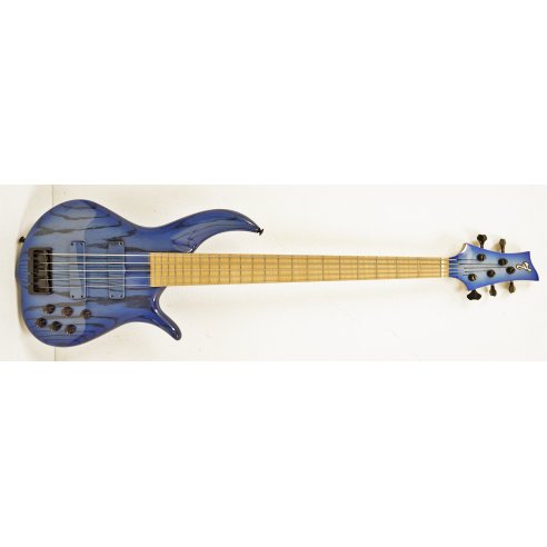 F BASS BN5 PALE BLUE BURST BLACK GRAIN GLOSS