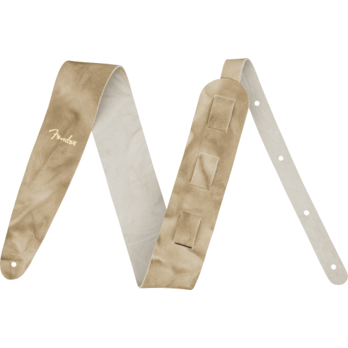 FENDER STRAP TIE DYE LEATHER NATURAL