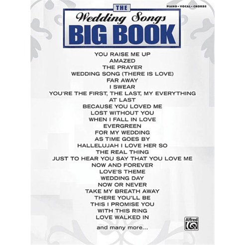 AAVV THE WEDDING SONGS BIG BOOK