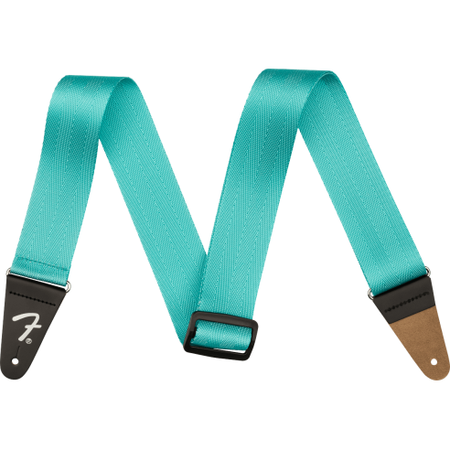 FENDER STRAP 2" AM PRO SEATBELT MIAMI BLUE