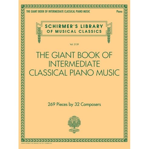 AAVV THE GIANT BOOK OF INTERMEDIATE CLASSICAL PAINO MUSIC