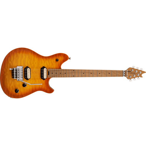 EVH WOLFGANG WG SPC QM BAKED MAPLE FB SOLAR